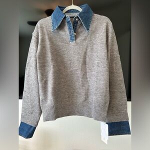 NWT Women’s Commense ‘2 in 1’ Preppy Knit Sweater for sale (Size XS)!